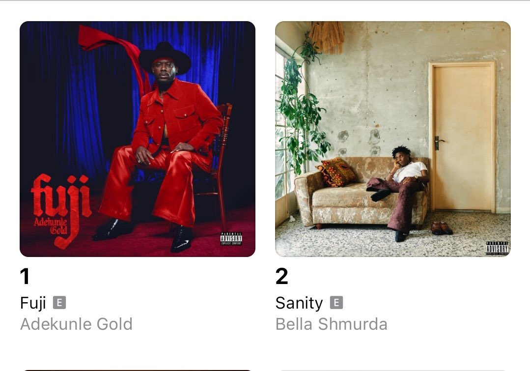 noxgenre's tweet photo. 🚨Adekunle Gold’s “Fuji” has officially climbed to #1 on the Nigeria Apple Music Top Albums Chart! 📈🔥
The 6th studio album is already making waves …pure Fuji magic. 🎶✨
#AdekunleGold #Fuji #TopAlbum #ChartToppers #NXGApproved https://t.co/ydKuEMcunb