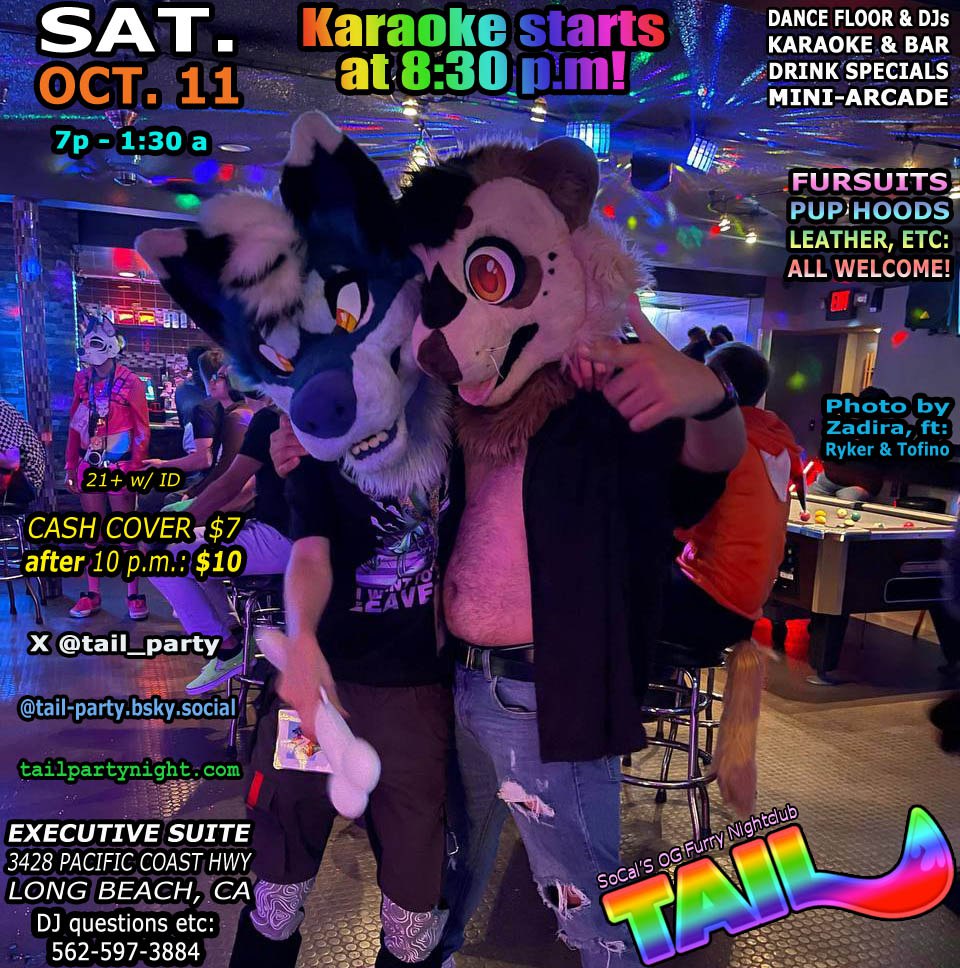 Next Tail is Saturday, October 11!