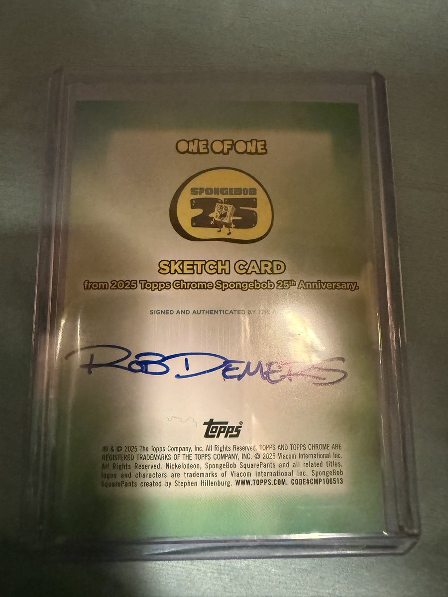 RYNO2427's tweet photo. @CardPurchaser  ripped a 1 of 1 sponge https://t.co/cJWv65xGAU