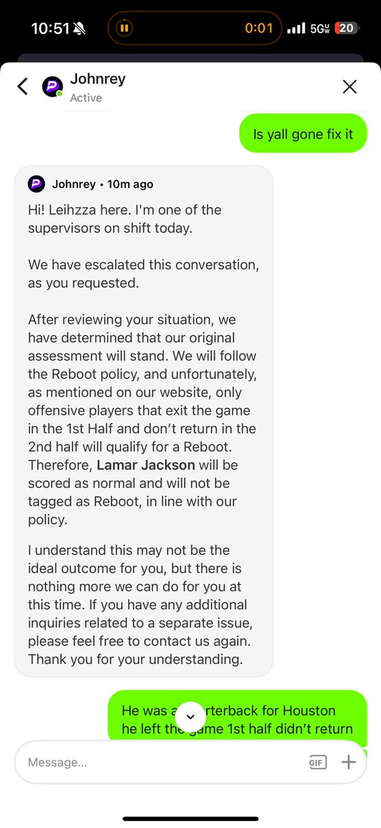 Twintower_9's tweet photo. @PrizePicks  I am officially deleting y’all app… I don’t deserve to be cheated! It’s only $5 slip but it’s the principle

How y’all support team gone say I had Lamar Jackson on my ticket like what??that’s when I knew it was time for me to delete this app… https://t.co/GwwKP07zCF