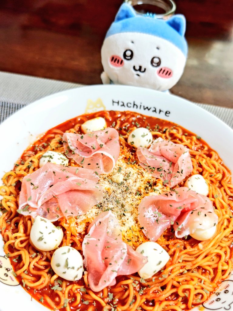今日のちい活 暗殺者のチャルメラ作ったよ🍝 デルモンテ リコピン