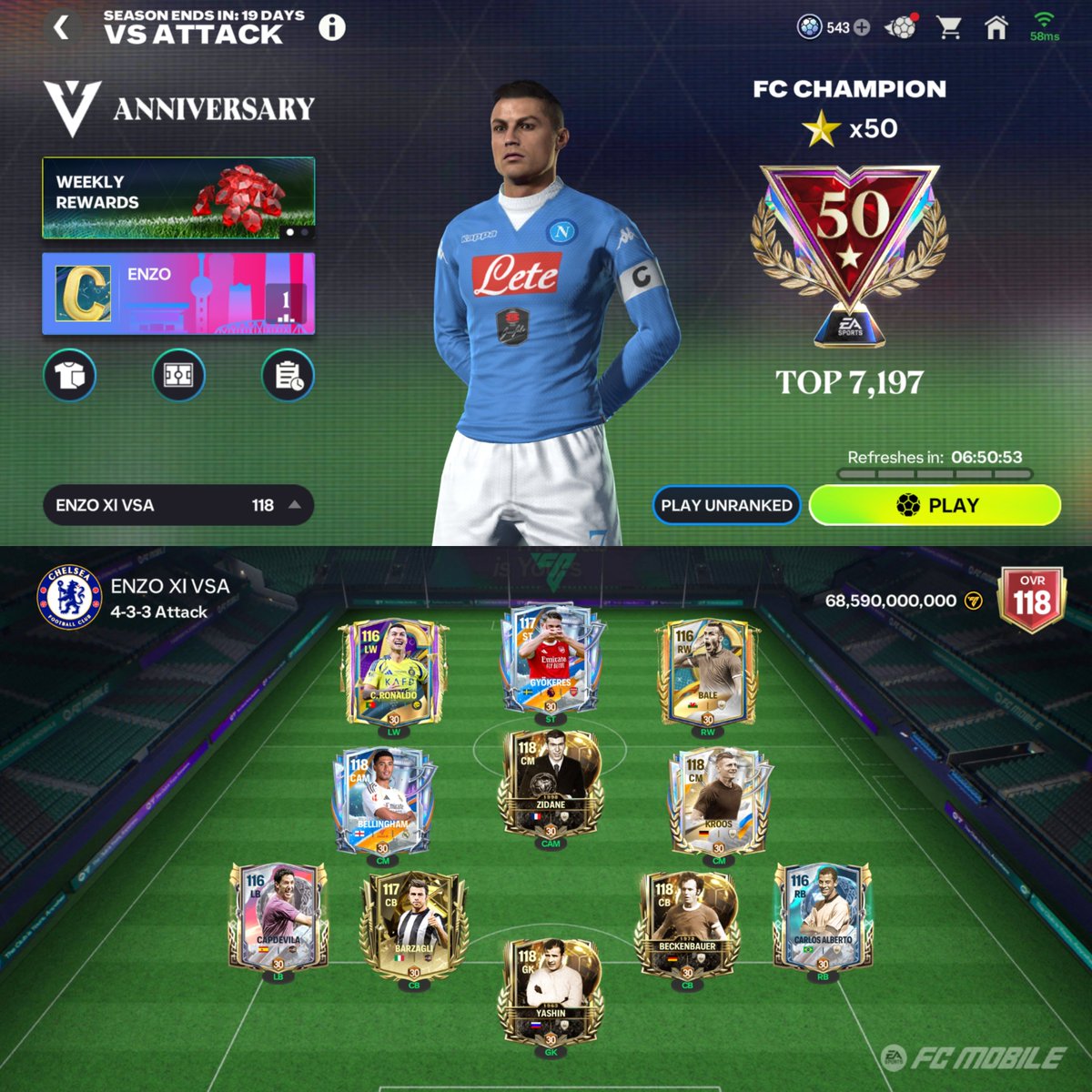 Enzo9CFC's tweet image. 50⭐ in VSA ✅
#FCMobile #EAFC26 #FC26
@EASFCMOBILE
🔁💙