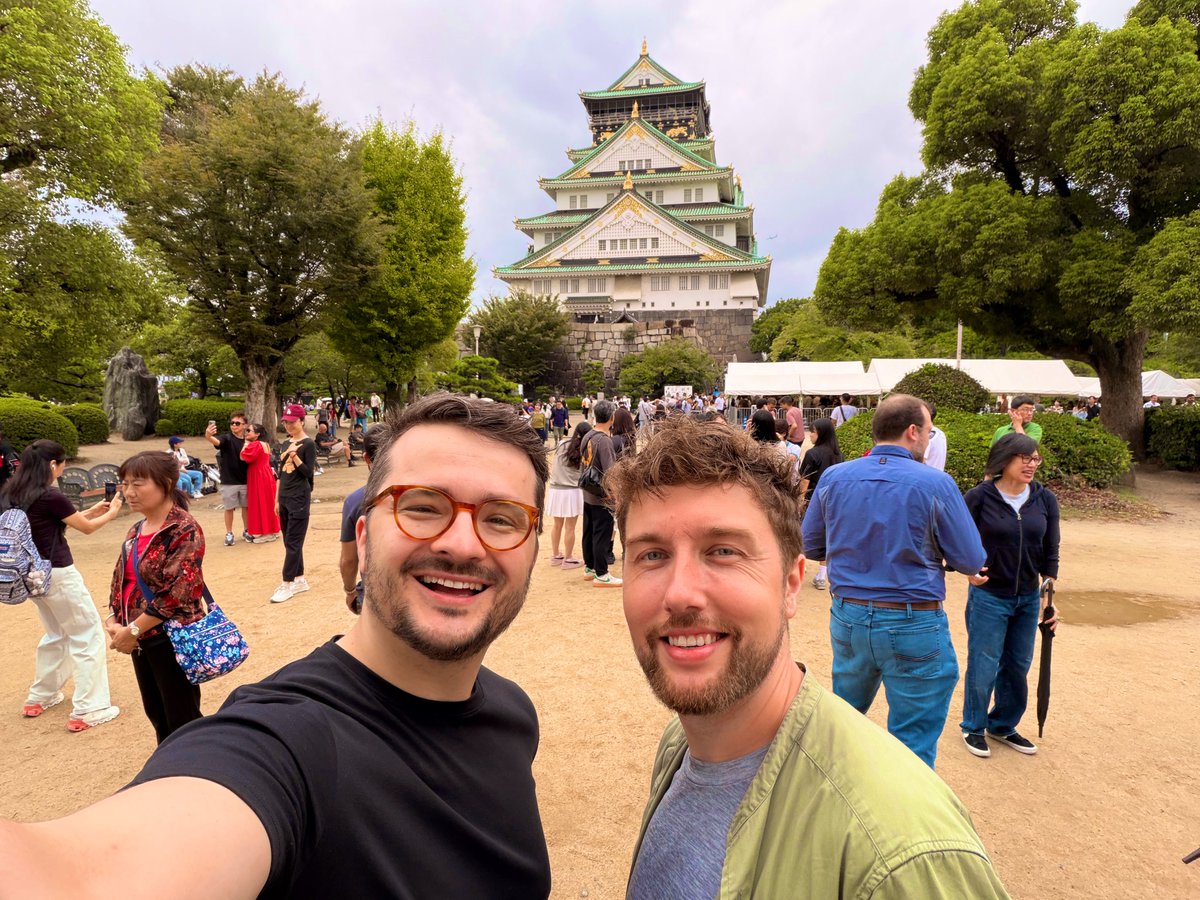 dannyribar's tweet image. Here with @JBriggsLondon immersing ourselves in Osaka’s vibrant spirit and rich cultural history. Birthplace of strong dynasties but also Cardano. 🇯🇵👌Also my first selfie with Charles - gotta work on my angles tho. 😅