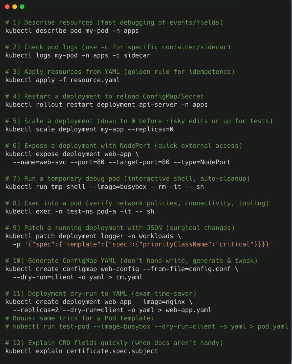 devops_tech's tweet image. CKA Exam Command Tips 👇👇

#Kubernetee #cka #exam #tips