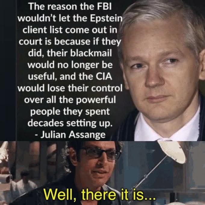 Our_Cambridge's tweet image. Public money prevents males from becoming pregnant?

Yes, it's another distraction from the coverup of elite Epstein pedo clients who repeatedly attacked kids many times per trip.

#TheTeaParty #ForCharlie #ThreePercent #JulianAssange Charlie Kirk Dan Bongino Kari Lake Kash Patel