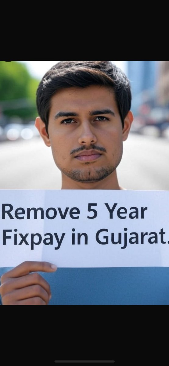 युवा का पसीना अनमोल है,
फिक्स पे सिर्फ़ एक भूल है,
हम सब मिलकर बोलेंगे,
न्यायपूर्ण हक़ ले लेंगे।
#Remove5yearFixpay
#Remove_Fixpay_in_gujarat 
<a href="/hardev_vala/">Hardev Vala</a> 
<a href="/jamod_chetan/">જમોડ ચેતન</a> 
<a href="/DashrathBadhiy1/">Dashrath Badhiya</a> 
<a href="/drmanishdoshi/">Dr.Manish Doshi</a> 
<a href="/mithalibishnoi/">Mithali</a> 
@me_hiru
<a href="/bholi_Akku/">𝐀𝐥𝐤𝐚..🦋</a>