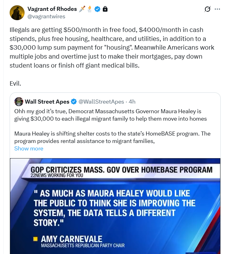 ThomBrady5's tweet image. reminder that foreigners outcompete native citizens because Western governments give them free money and preferential DEI loans at a rate of 100-140% the median household income.
government gives foreigners free money, then claims they are successful businessmen. Sweet gig