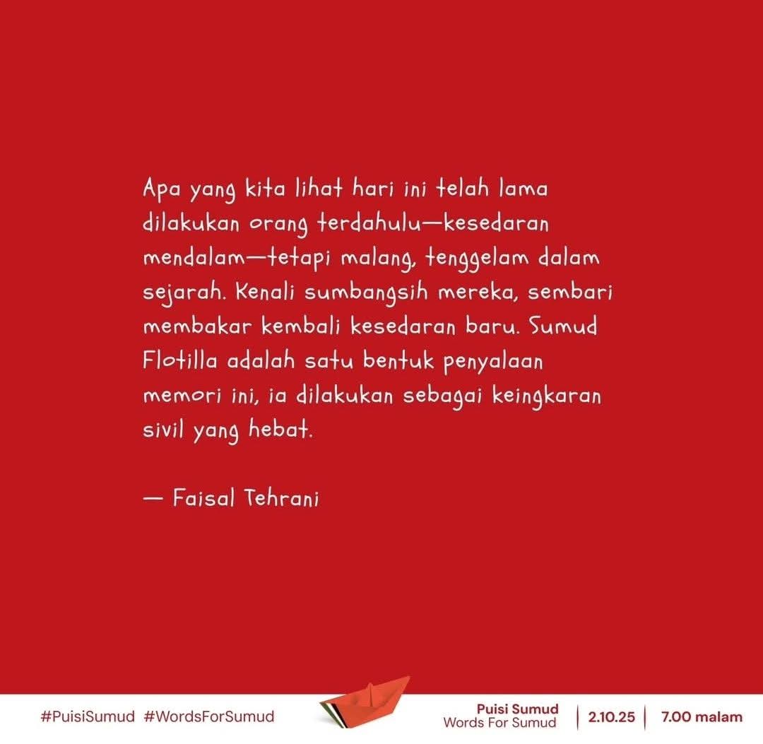 #PuisiSumud 
#WordsForSumud 
#SumudNusantara 
#Stand4Sumud
