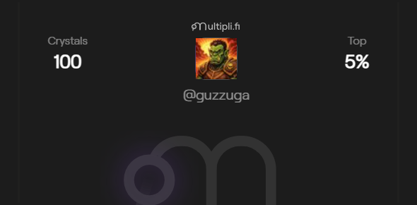 guzzuga's tweet image. Secure your first 100 Crystals ($33) with @multiplifi  (FCFS).
Just follow @multiplifi, connect your wallet &amp;amp; X account via app.multipli.fi/?referral_code… , and claim instantly.
Simple start, ongoing weekly rewards.