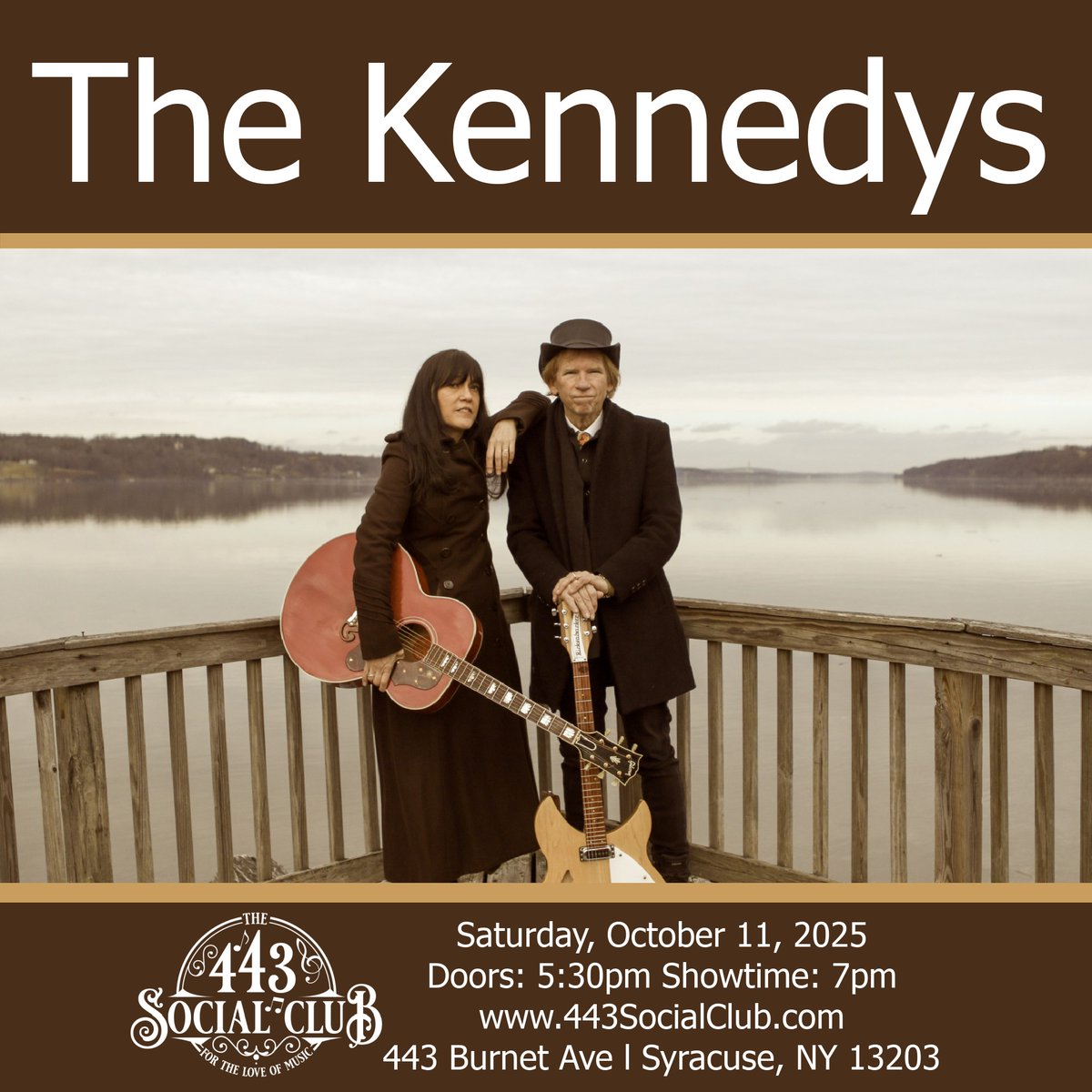 KennedysThe's tweet photo. The Kennedys play 443 Social Club in #Syracuse NY on Saturday, October 11 for Maura's hometown crowd! Hope to see our friends there. We'll play old faves, a couple of new songs and your requests...it's always a fun show at the 443! https://t.co/UWurjZWGwD