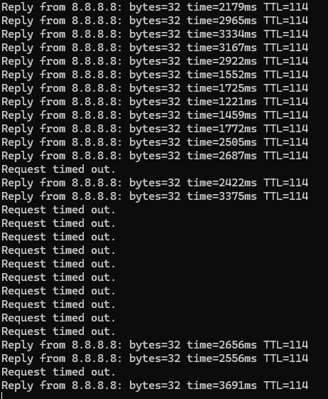 Hinekun's tweet photo. @TELMEXSoluciona @Telmex no sirve su app, su soporte en app, su servicio esta LENTÍSIMO! No puedo cargar una simple página de google, latencia de 2-4 mil milisegundos, pérdida de paquetes. Es una grosería el servicio. https://t.co/xX4tPcG3cp