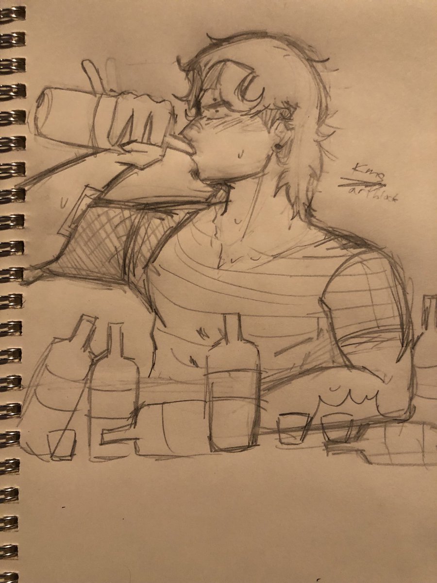 Psych0punktw1nk's tweet image. Why have just one drink? 

// I actually hate this so much vro
#mohawkwilliam #doodleart