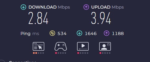 Hinekun's tweet photo. Después de varios intentos, la prueba de velocidad dió este resultado con 300Mbps contratados en paquete... https://t.co/lKZZka2n4B