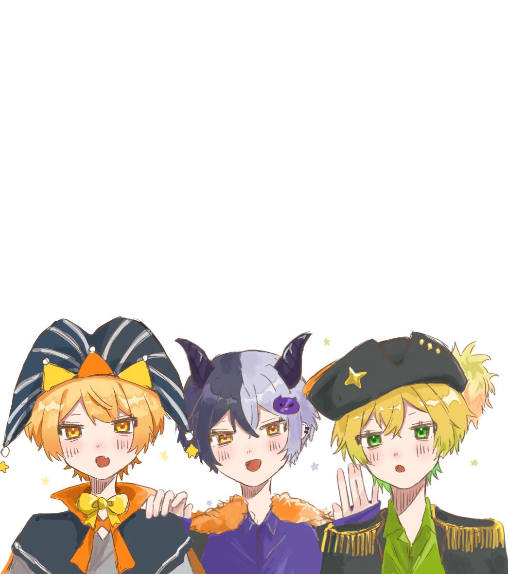 iro_075's tweet photo. 2025 Edition Halloween 💛💜💚

 #あっきいらすと #まぜすけっち #プリうま https://t.co/CV3jkEw8Mg