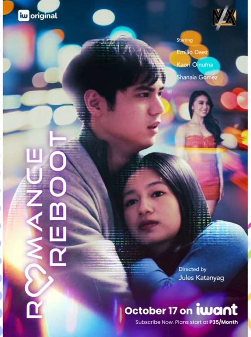The official poster is finally here!
We can’t wait to watch this movie. Congratulations to Emilio, Shanaia, and most especially to our dearest Kaori!

#RomanceReboot, streaming very soon!

RR POSTER REVEAL