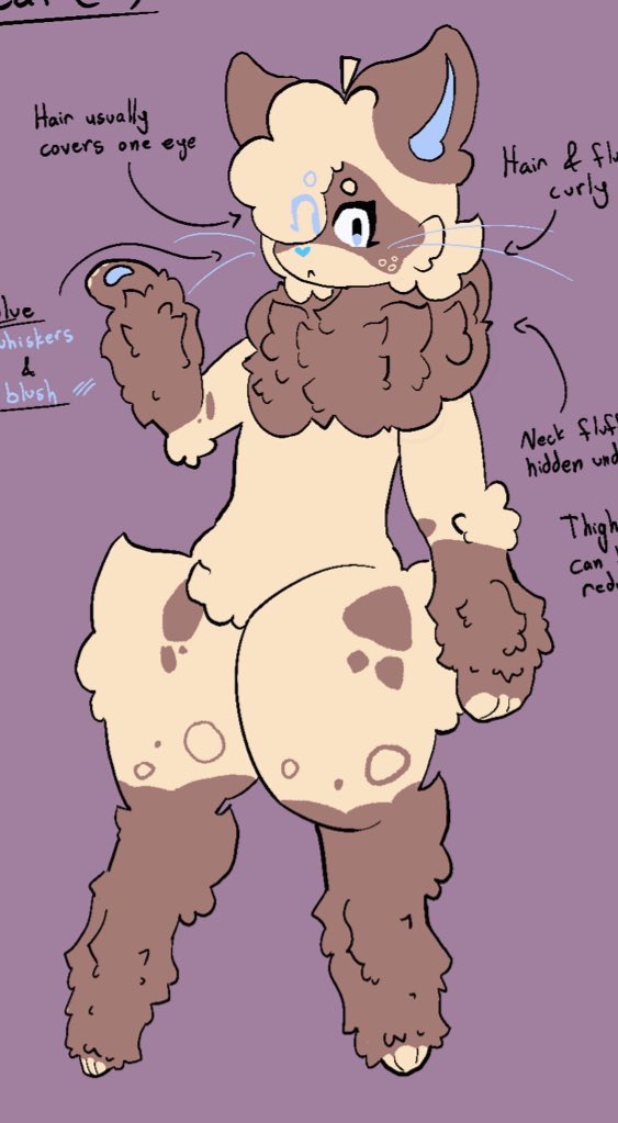 sylvoid's tweet image. Should I make their limbs fluffy 

New version is the one on the right