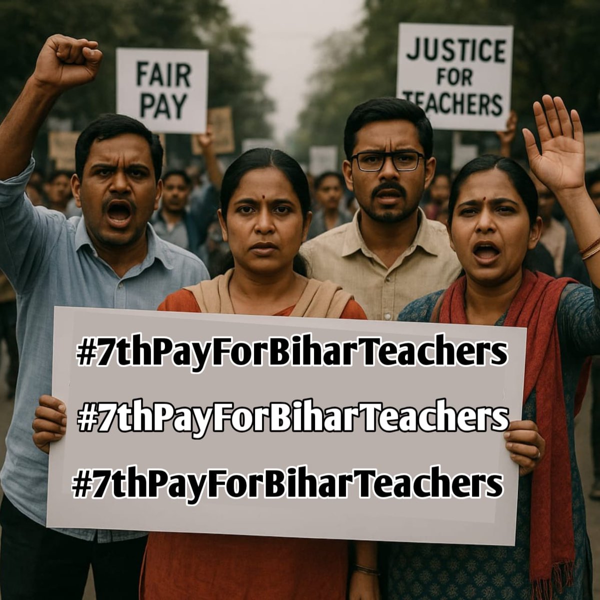 वेतन कम, काम ज्यादा। 
ऊपर से online attendence का वादा। 
और बधुआँ मजदूर बनाने का इरादा। 
#BiharTeachersMatter 
<a href="/Gyaneshwar_Jour/">Gyaneshwar</a>
 
<a href="/sunilkbv/">Sunil Kumar</a>
 
<a href="/NitishKumar/">Nitish Kumar</a>
 
<a href="/News18Bihar/">News18 Bihar</a>
 
<a href="/yadavtejashwi/">Tejashwi Yadav</a>
 
<a href="/RajnishJhakumar/">Rajnish Kumar</a>