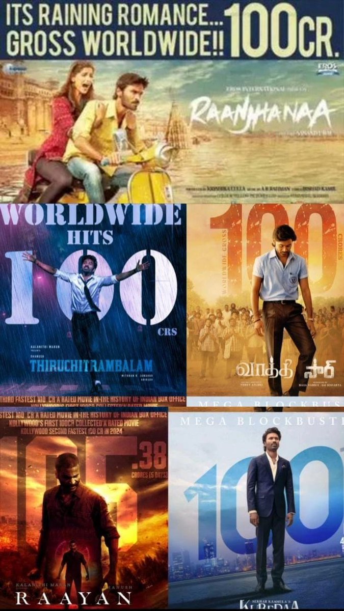 dhanushksdurai's tweet image. Thalaivar 🙏 @dhanush Nadikkum 100 C Movie 

#Raanjhana 
#Thiruchitrambalam
#Vaathi
#Raayan
#Kuberaa
#IdliKadai Loading