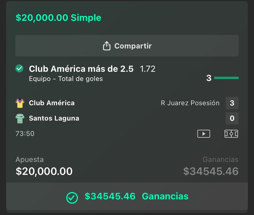 LuchoPicks's tweet photo. El rey, el mejor, el midas, lo hace de nuevo  😎

Lo más bonito de esto, es que no solo ganaron mis clientes, ganaron también mis seguidores 🔥🔥🔥🔥

América TT over 2.5 ✅✅✅✅✅

No hay nada más que demostrar, soy el mejor en este negocio y por mucho 😎 https://t.co/VaDTsUTC6F