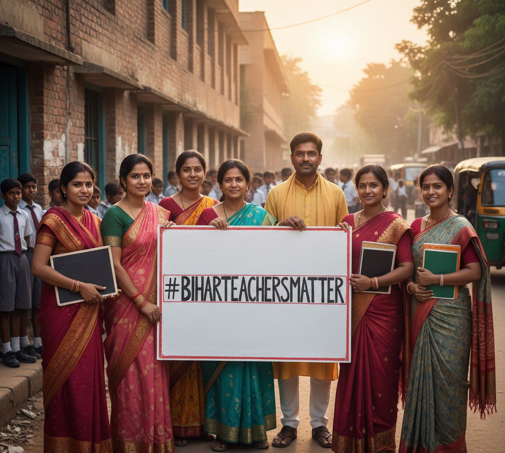 MukeshBangra12's tweet image. पहली बार शिक्षक को चुनावी वर्ष में ख़ाली हाथ छोड़ दिया गया है। 

इन माँगो को पूर्ण करने की घोषणा कर दीजिए मुख्यमंत्री NitishKumar जी शिक्षक समाज हमेशा आपका आभारी रहेगा।

चुनाव से पहले शिक्षकों की मांगे पूरी करे..

#BiharTeachersMatter
