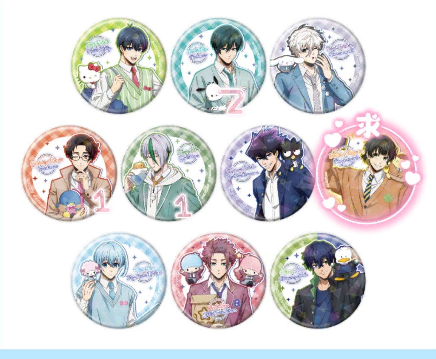 雪宮 ホログラム缶バッジ 200個 Starry☆Sky×サンリオキャラクターズ｜ホログラム缶バッジ(57mm