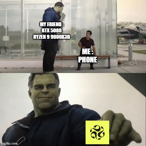 When you wanna play BG3 with your friend but only have a phone…