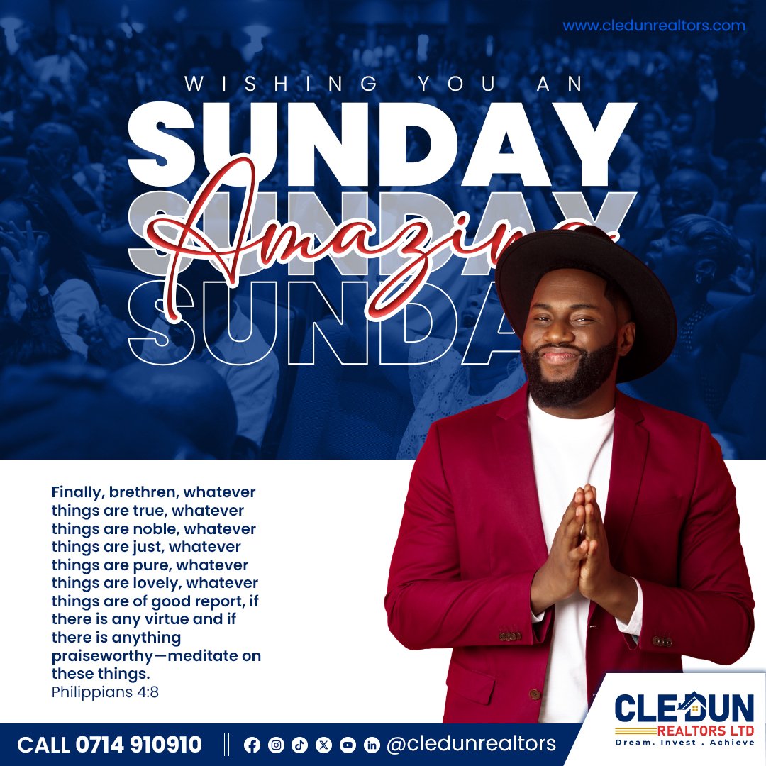 Cledun_Realtors's tweet image. Focus your mind on what&apos;s right, positive, and uplifting, and watch your life follow that path. We become what we dwell on. Have an amazing Sunday! ✨

#CledunRealtors #SundayWord