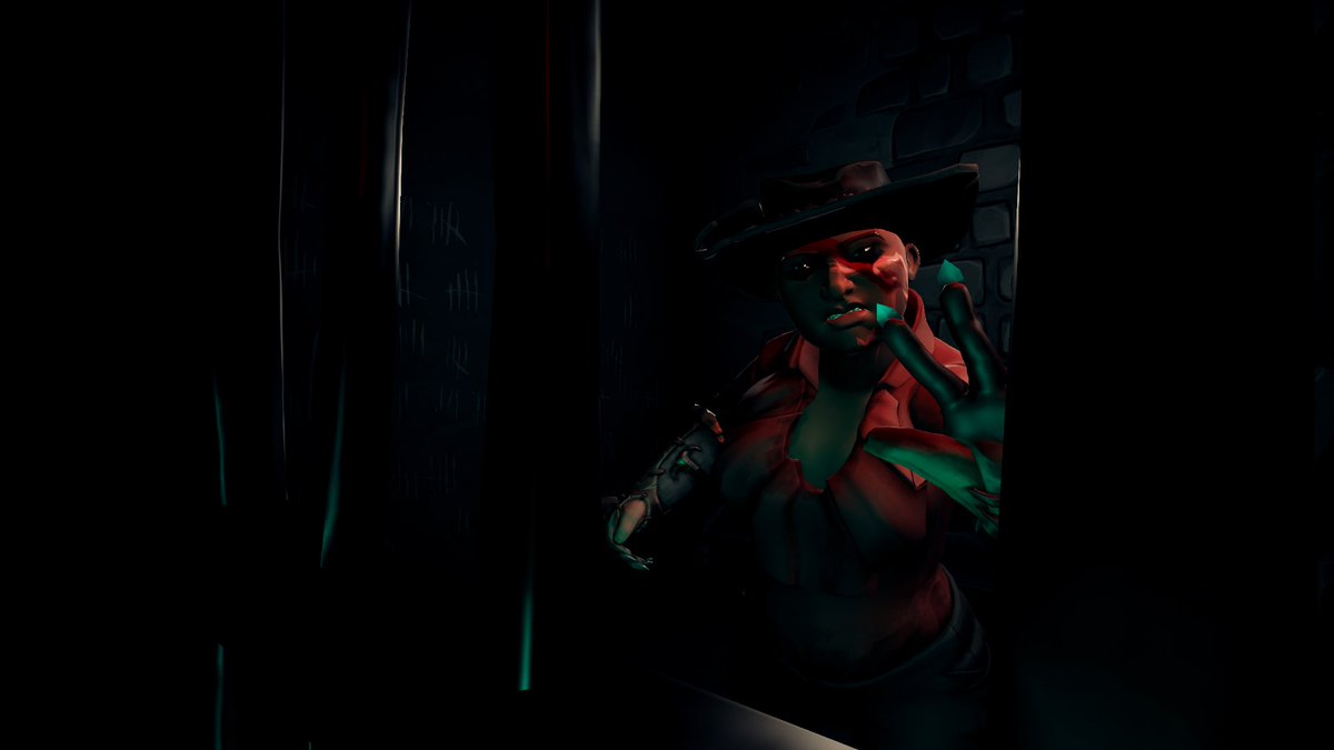 dumpyybelle's tweet photo. One..two.. Freddy’s coming for you!

Theme: movie moments 
@SeaOfThieves #SoTshot #SeaOfThieves https://t.co/HEFhVIdU01