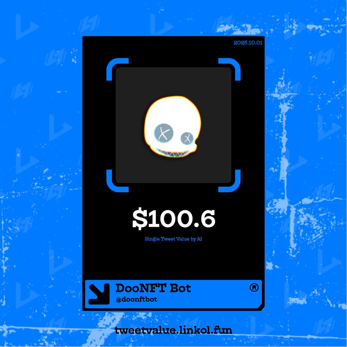 Andreiacp97's tweet photo. 📈 Check your tweet’s value &amp; earn. Powered by Linkol. Join: https://t.co/reT56mfz0e @linkol_ai @doonftbot @Cdp1ZyWbCajVBot #KOL https://t.co/YtvomaPsVX