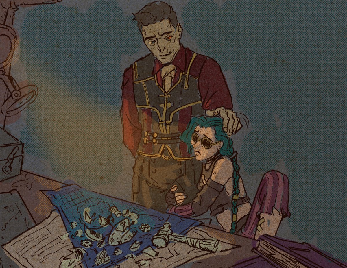 Pug616P's tweet photo. GcubedArt has created a series of stunning #Jilco #Powco #Bombshark #Jinx #Silco #arcanensfw illustrations for my fic 'Daddy Drabbles' 💣🦈
Their amazing retro style fit the sweet/smut theme perfectly!!!
https://t.co/GjKhiM2xWh https://t.co/psYGTButXr