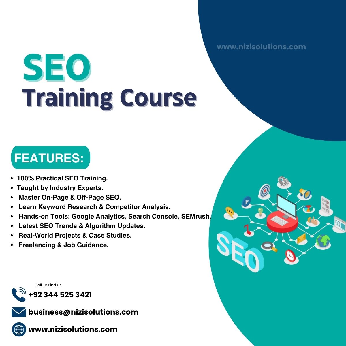 nizisolutions's tweet image. 📈 Learn #SEO &amp;amp; dominate Google rankings with Nizi Solutions! 🚀
Master #OnPage, #OffPage &amp;amp; #TechnicalSEO with experts 👨‍💻
📅 Start: As Soon
 📍 Islamabad
📞 +92 344 5253421

👉 nizisolutions.com/best-seo-train…
#SEOTraining #DigitalMarketing #NiziSolutions #SEOCourse #Islamabad