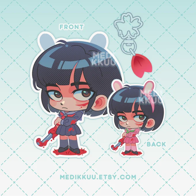 i made a keychain of hinako from silent hill f !! link below