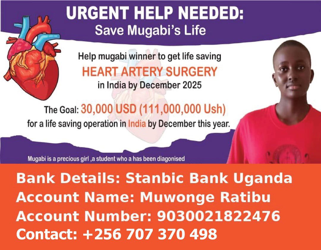 As we wake up this Sunday, let’s choose to save a life.

Your like, repost, and support can make a difference for Mugabi. ❤️