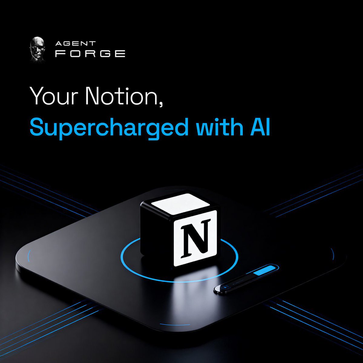 alatiseayomide3's tweet photo. 🌟 Notion Agent — Your Notion, Supercharged with AI!

Power users of Notion, this one’s for you.

Meet the Notion Agent by AIREV, built on Agent Forge — transforming your workspace into a fully AI-driven command center.

⚡ Automatic formatting — zero hassle
🗂️ Instantly create & query databases
🔍 Fetch clean, structured data in seconds
✏️ Update pages, titles, statuses & summaries effortlessly

Your Notion just got an upgrade.
Smart. Fast. Autonomous.

🔗 Try it now: https://t.co/svbGL9KJZl

#AITECH #AgentForge #AI #Notion #Productivity