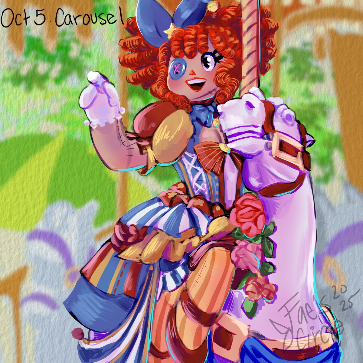 Day 5 #digitaltober : Carousel 
I love carousels ong 

#TADCRagatha #tadc