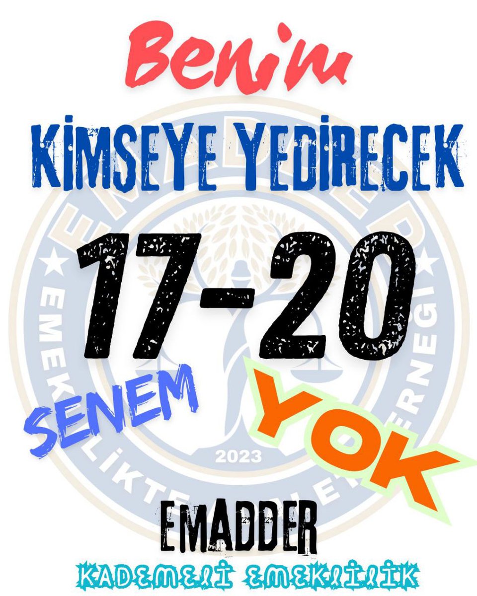 Erdal (@erdal28342834) on Twitter photo <a href="/nowhaber/">NOW HABER</a> <a href="/ezgigozeger/">Ezgi Gözeger</a> Ezgi hanım günaydın
Kademeli emeklilik çıkana kadar mücadelemiz devam edecektir✊
#ÇalarSaatHaftaSonu
<a href="/ezgigozeger/">Ezgi Gözeger</a>
<a href="/nowhaber/">NOW HABER</a>
<a href="/EmadDernegi/">EMEKLİLİKTE ADALET DERNEĞİ ⚖️</a>
#KademeyiYasalaştırın <a href="/nowhaber/">NOW HABER</a> <a href="/ezgigozeger/">Ezgi Gözeger</a> Ezgi hanım günaydın
Kademeli emeklilik çıkana kadar mücadelemiz devam edecektir✊
#ÇalarSaatHaftaSonu
<a href="/ezgigozeger/">Ezgi Gözeger</a>
<a href="/nowhaber/">NOW HABER</a>
<a href="/EmadDernegi/">EMEKLİLİKTE ADALET DERNEĞİ ⚖️</a>
#KademeyiYasalaştırın
