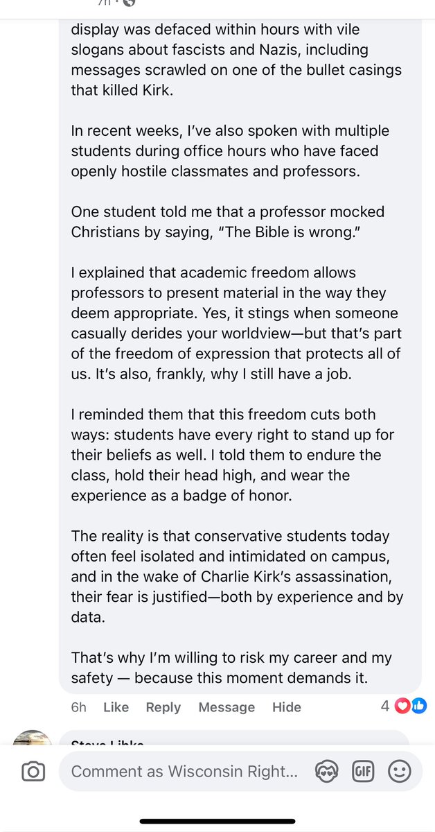 University of Wisconsin- River Falls Professor Trevor Tomesh is a hero.