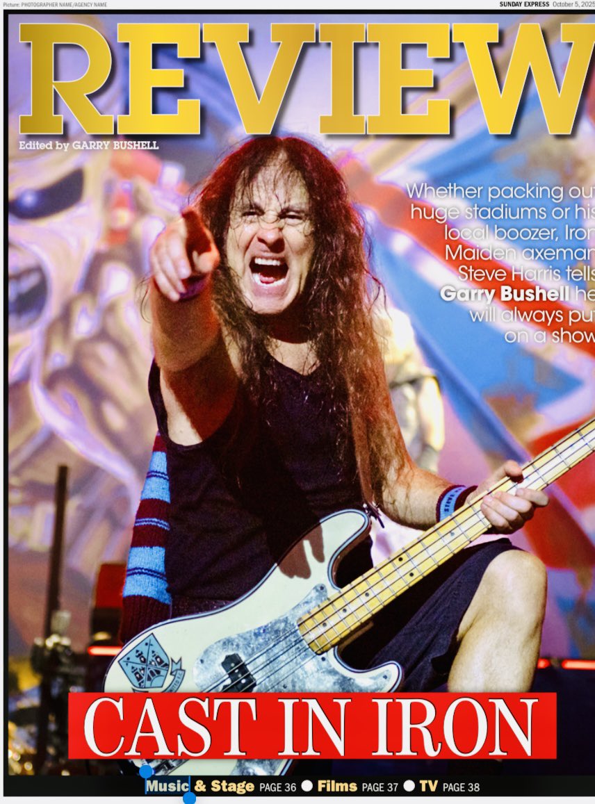 GarryBushell's tweet image. Great to catch up with Iron Maiden’s Steve Harris for today’s Sunday Express Review. There’s a new Maiden 50th anniversary book &amp;amp; British Lion dates at The Cart &amp;amp; Horses where Maiden started. Plus I’m talking TV with Terry Molloy (Dr Who, The Archers) @IronMaiden @Daily_Express