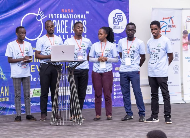 SpaceAppsKla's tweet photo. Day 2 NASASpaceAppsKampala: Ending with participant pitches and winner announcements🏆

📍Happening  at Makerere Cedat Conference hall.

Submit projects by midnight: https://t.co/8MkCN1H9ll

Take the survey: https://t.co/gy6E6EzlTZ

#SpaceAppsKampala https://t.co/AS8TdoEgob