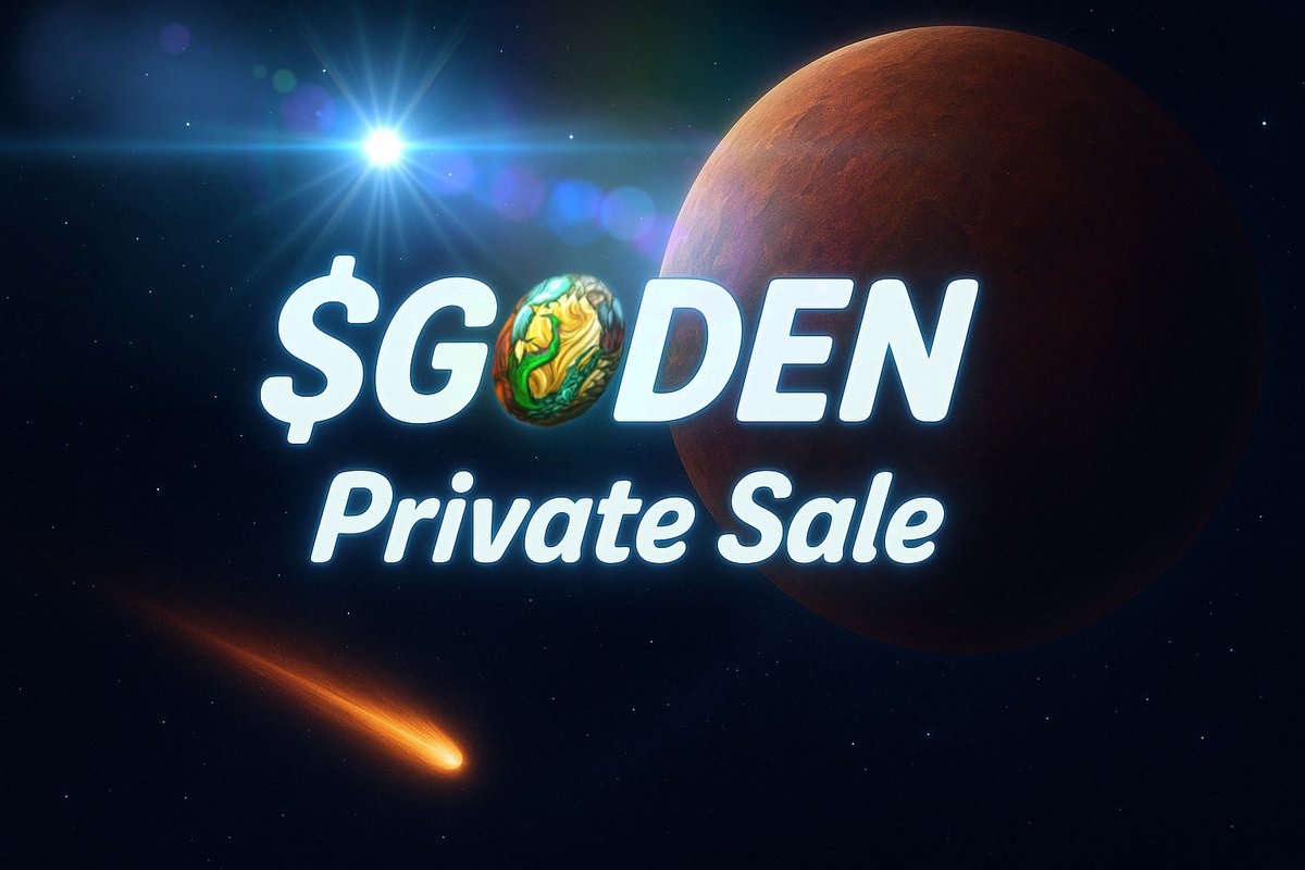 godyence's tweet photo. 🔥 $GODEN Private Sale is Live!
🗓 October 5 – 15, 2025
💰 Limited Supply: 120M $GODEN
📄 Register Now: https://t.co/V02mBCLYT2
#Godyence #GODEN #PrivateSale
#GameFi #PlayToEarn #NFT https://t.co/Q6XD8LfKt2