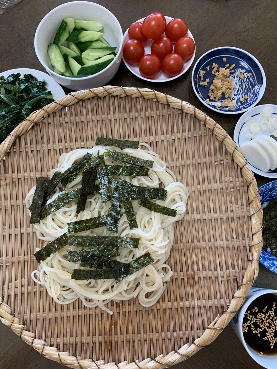 At3hrU's tweet image. #Lunch,#Handamen #Zaruudon #Onoseimen 
半田麺でザルうどん
🫚 #生姜 多めで爽やかに