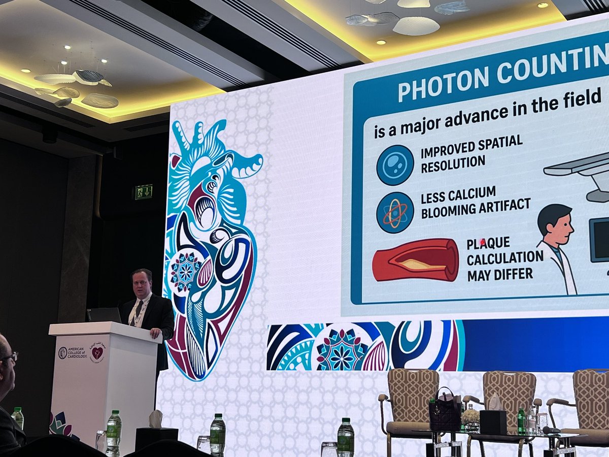 Bgheyath's tweet image. Day 3 ✨Dr. Paul Cremer wowing the crowd with stunning photon-counting CT images — next-level clarity and resolution in cardiovascular imaging 🔥🫀
#CardioTwitter #CardiacCT #ACCMidEast
