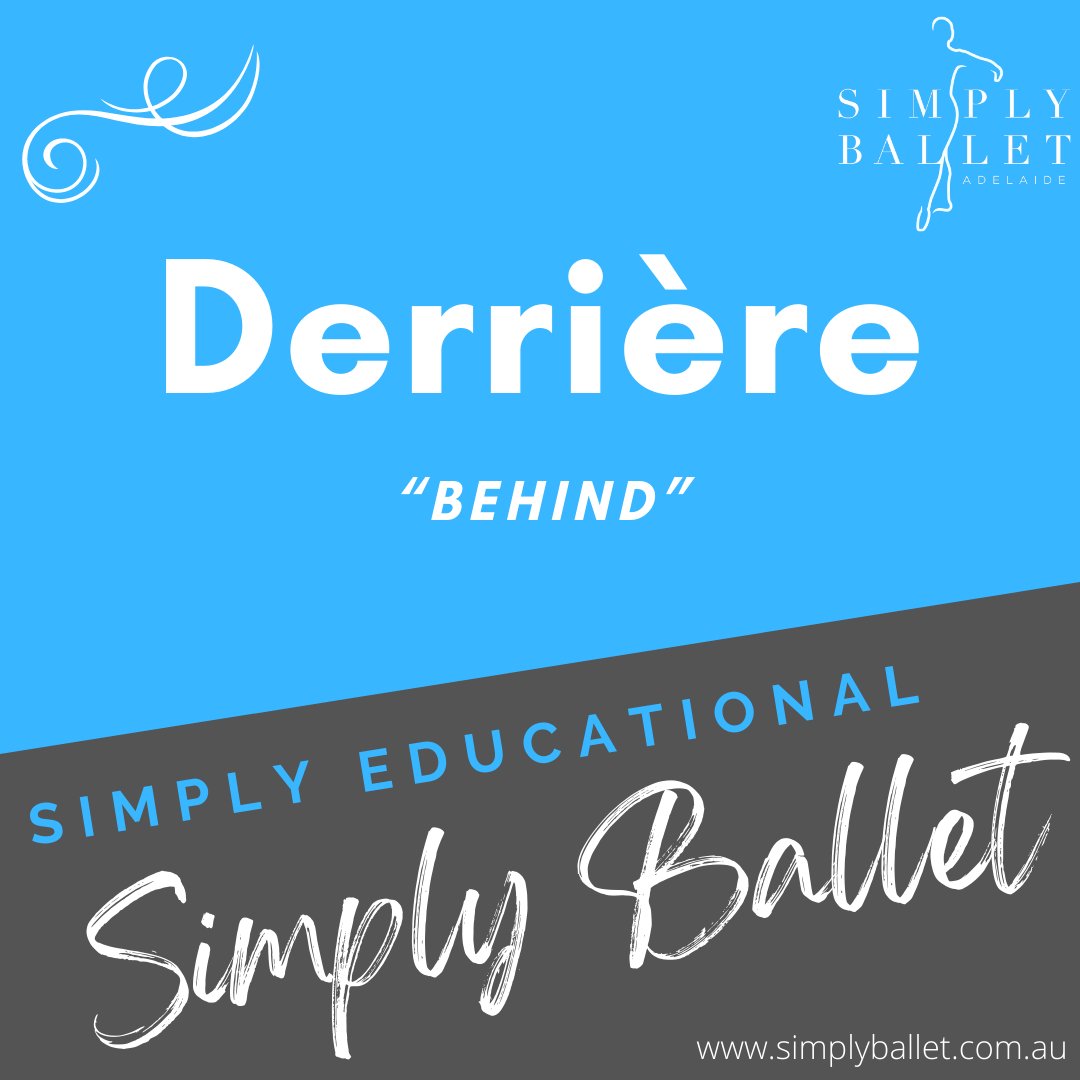 simplyballet's tweet image. Derrière

&apos;Behind&apos;

The term used to describe the placement of the working leg behind the body, or behind the other leg in a extended or closed position such as 5th.

#learnballet link.simplyballet.com.au/InfoPack 

#learntodance
#SimplyBallet