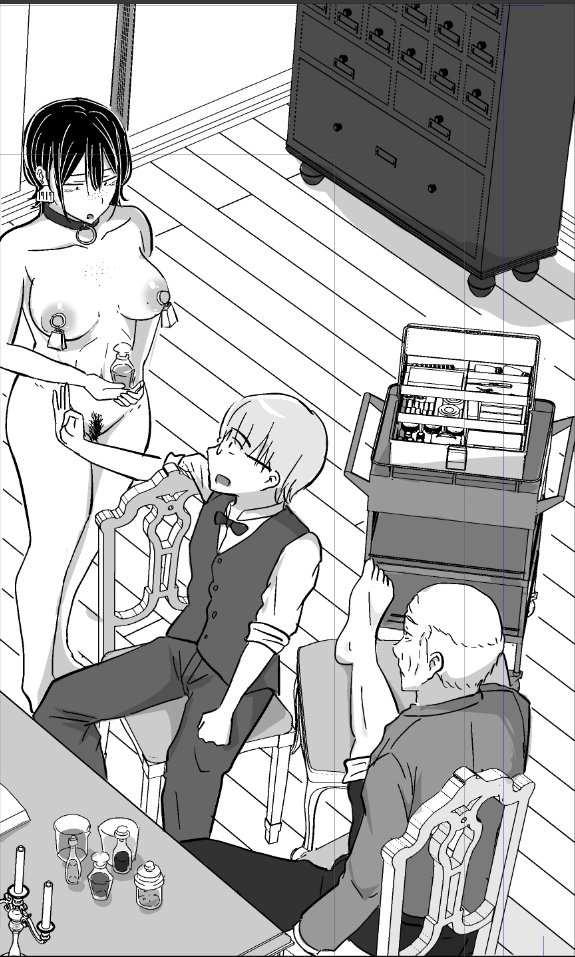 描くの超めんどくさいけど日常に裸の女が紛れている感じ超エロいな!? 