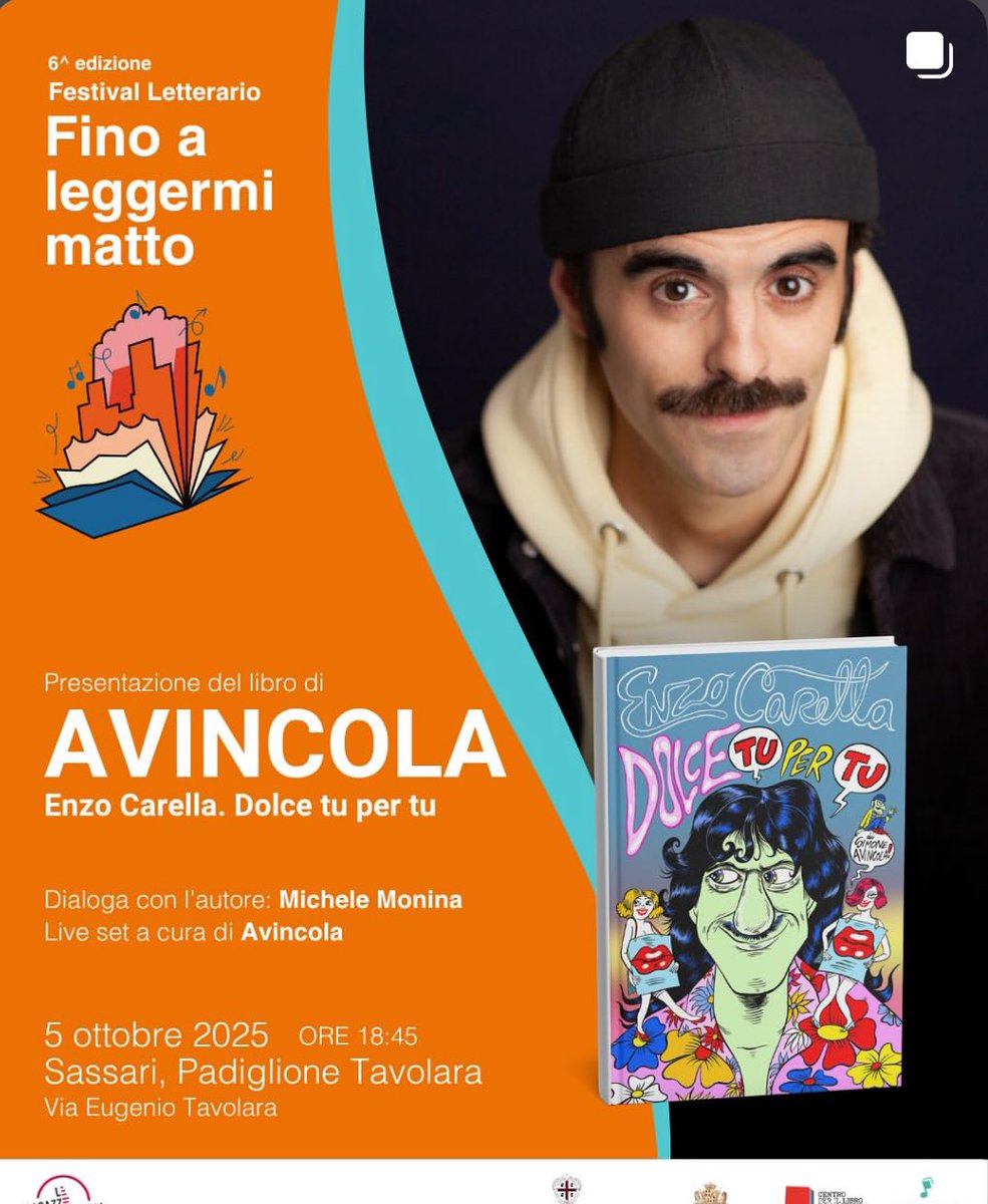 Oggi sarò a SASSARI.

#finoaleggermimatto #sassari #sardegna #libri #enzocarella #dolcetupertu #AVINCOLA