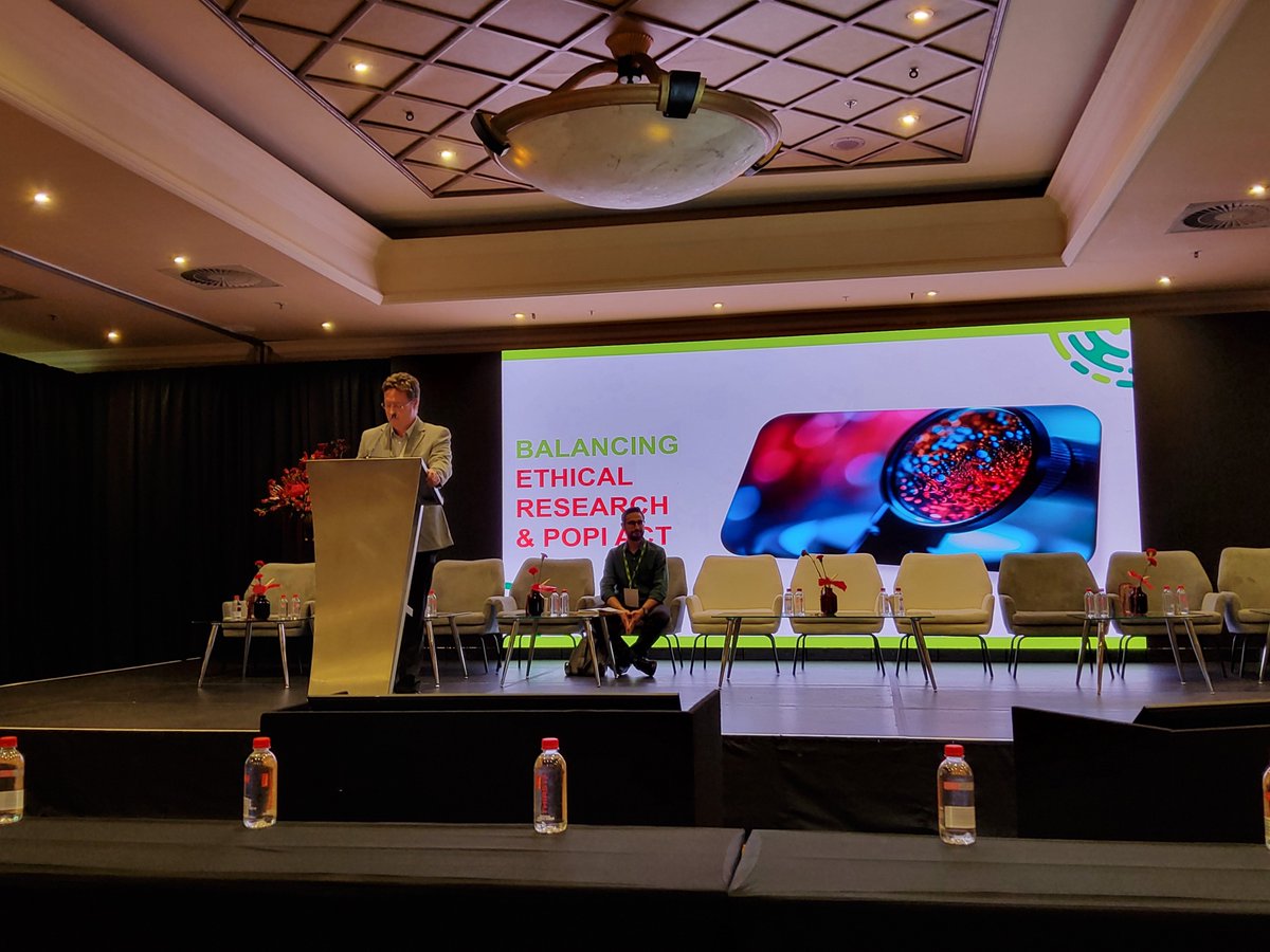 PathReDCongress's tweet photo. 📌Live 
ROUNDTABLE: Balancing Ethical Research, Data Access, and POPI Act Compliance in South Africa

Dr Ahmed Haeri-Mazanderani (Chair): NICD
Prof Mamello Sekhoacha: UFS
Prof Sizulu Moyo: HSRC
Adv Thandeka Cele: NHLS

#PathReD2025 #NHLS #Ethics https://t.co/P8S6V5Kxok
