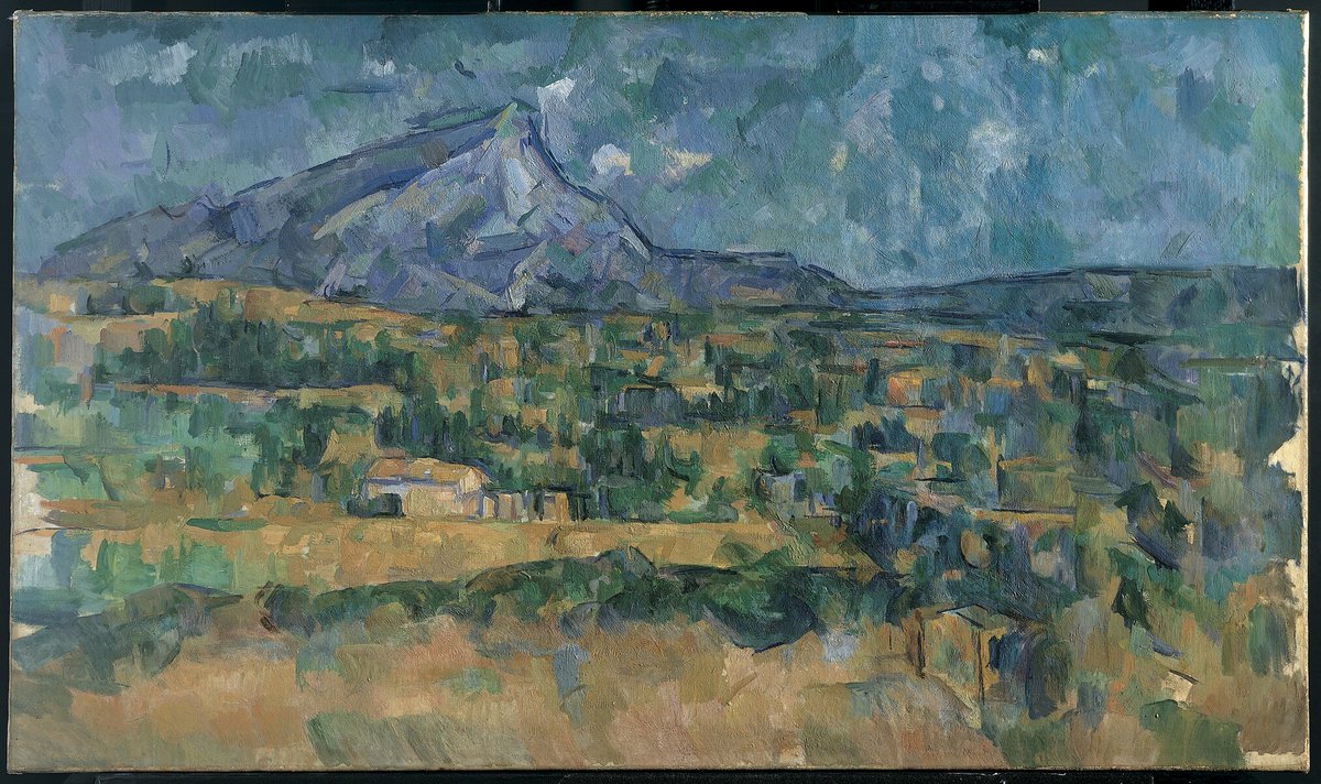 Mont Sainte-Victoire, ca. 1902–6 #artbots #cezanne