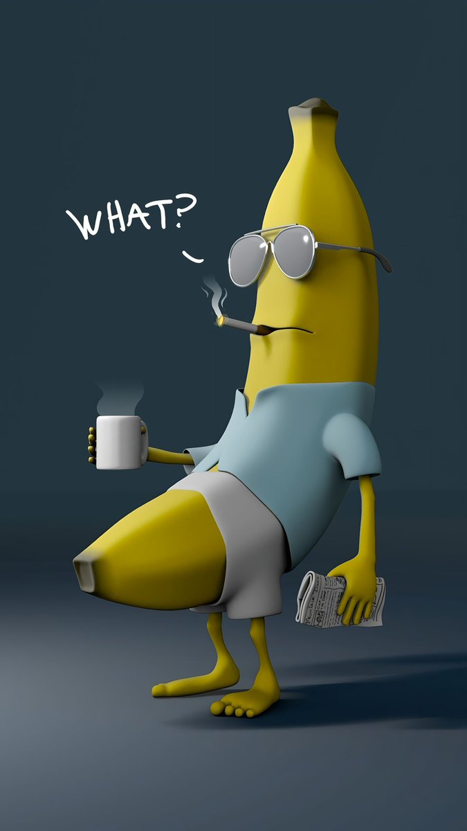 Leonard18_X's tweet image. &quot;Morning vibes with a quirky banana twist 🍌☕ #FunArt #MorningMood&quot;
Load in 4k