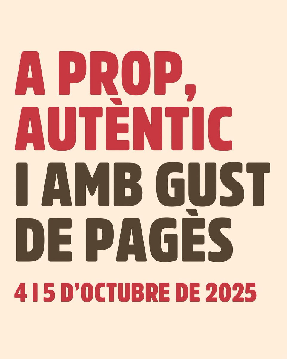 Benvinguts a Pagès (@benvingutspages) on Twitter photo 🌾 A prop, autèntic i amb gust de pagès
Segona jornada de #BenvingutsAPagès La Festa! Encara ets a temps de tastar, descobrir i omplir el rebost amb productes de proximitat 🧀🍷
Viu la pagesia i emporta’t a casa un tros del territori 👉 benvingutsapages.cat
#10AnysAPagès 🌾 A prop, autèntic i amb gust de pagès
Segona jornada de #BenvingutsAPagès La Festa! Encara ets a temps de tastar, descobrir i omplir el rebost amb productes de proximitat 🧀🍷
Viu la pagesia i emporta’t a casa un tros del territori 👉 benvingutsapages.cat
#10AnysAPagès