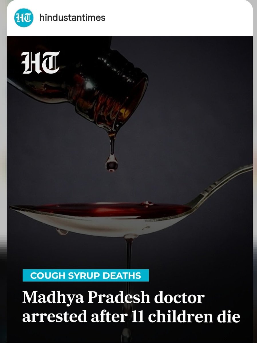 DrPrabha_karan's tweet photo. Doctor in India 🇮🇳 = Scapegoat 😐
It's the responsibility of Govt and Pharma Companies for Drug safety.

The Govt expects Doctors to drink and prove its safe before prescribing the Drugs...? It's a Catastrophic Health System Failure...! 
#Coldrif #CoughSyrup #CoughSyrupDeaths https://t.co/SfV89PFSlM